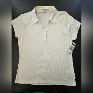 NWT - Tommy Hilfiger Cotton Cream Polo Shirt - Size XL